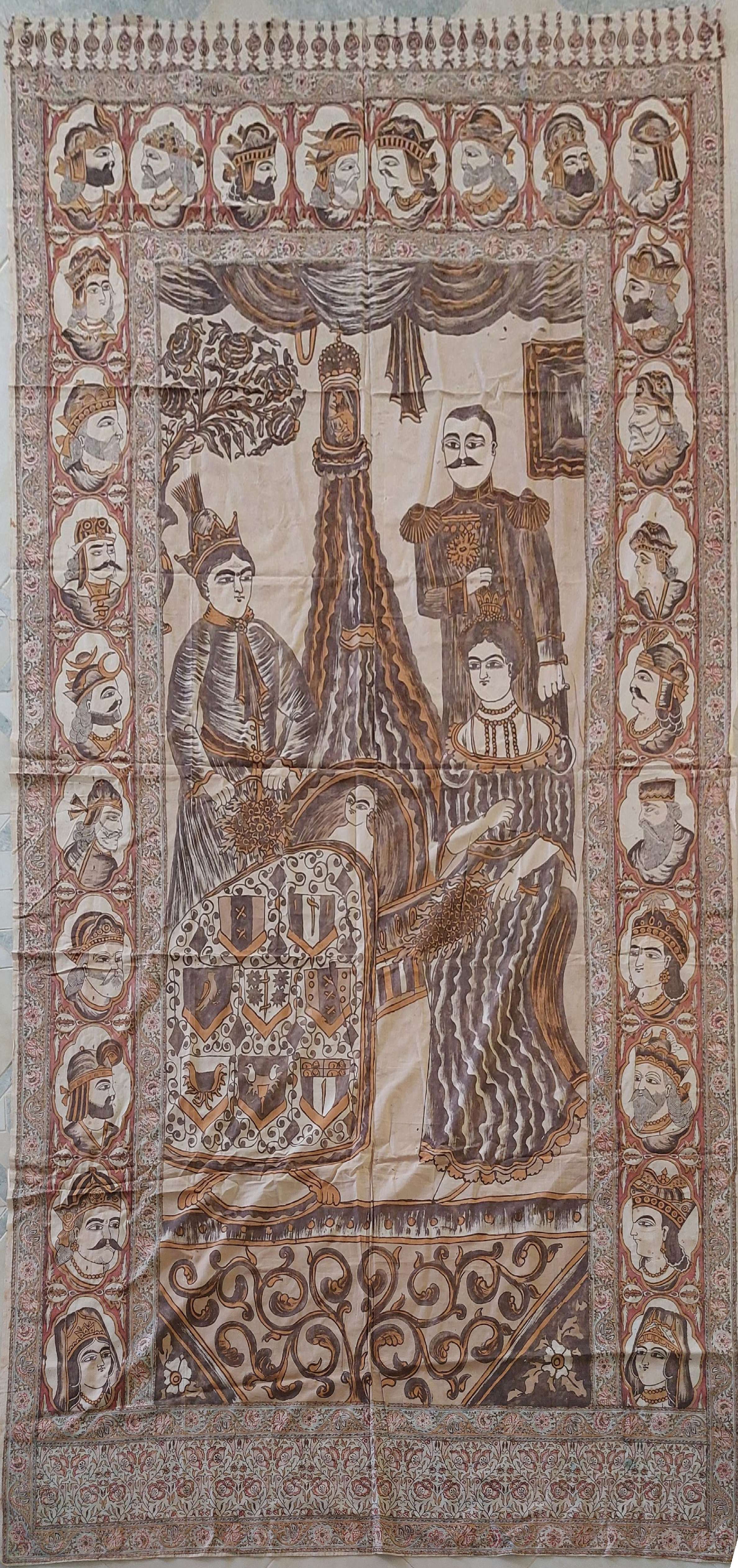 پارچه نقاشی شده قدیمی